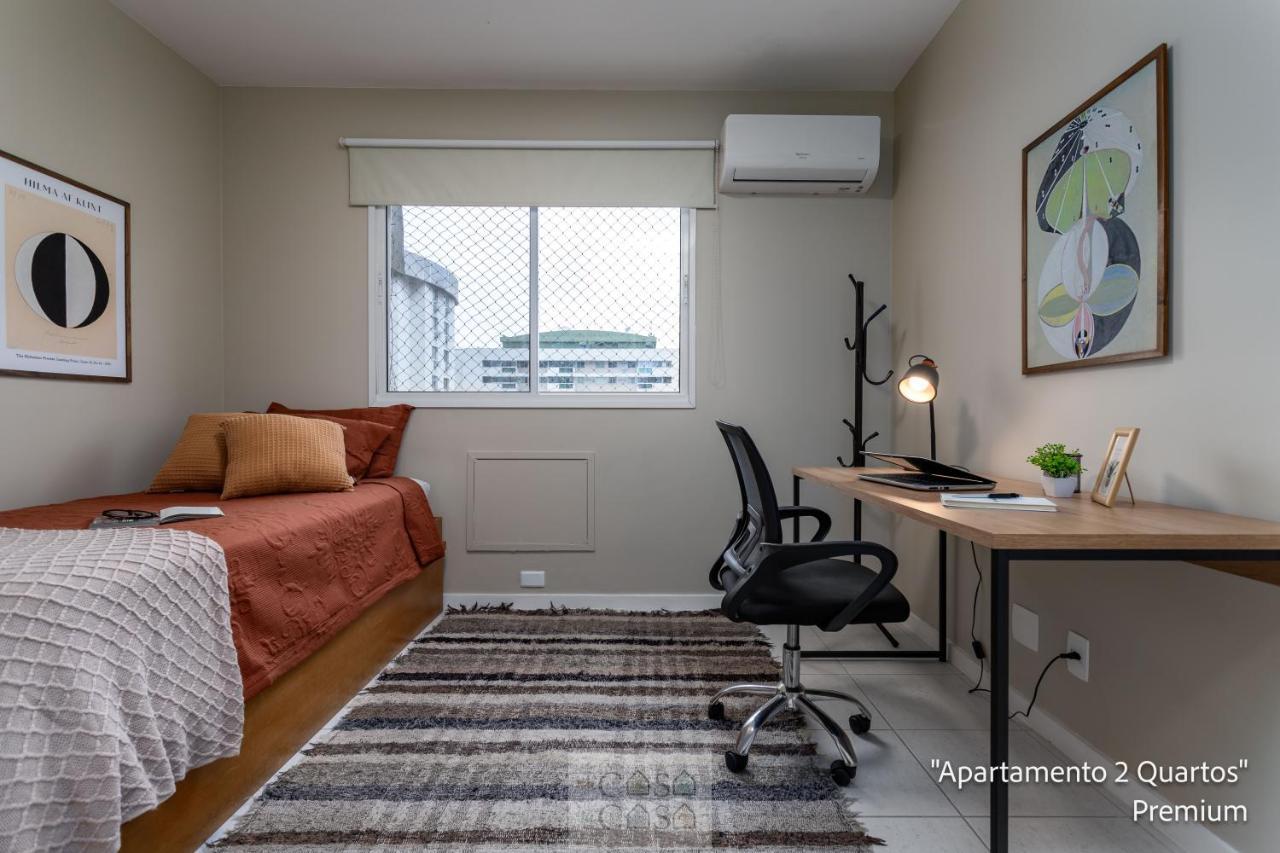 2 Quartos Com Varanda A 300m Riocentro Wi-fi 120mbps E Cozinha Completa - Com Piscina, Estacionamento, Portaria 24h E Parquinho Infantil - Indicado Grupos, A Trabalho E Criancas Río de Janeiro
